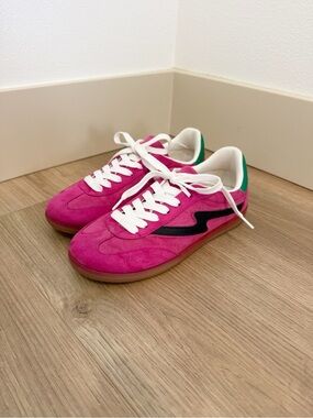 Project Cloud Irita Pink Suede Retro Sneakers Memory Foam Women’s Size 8